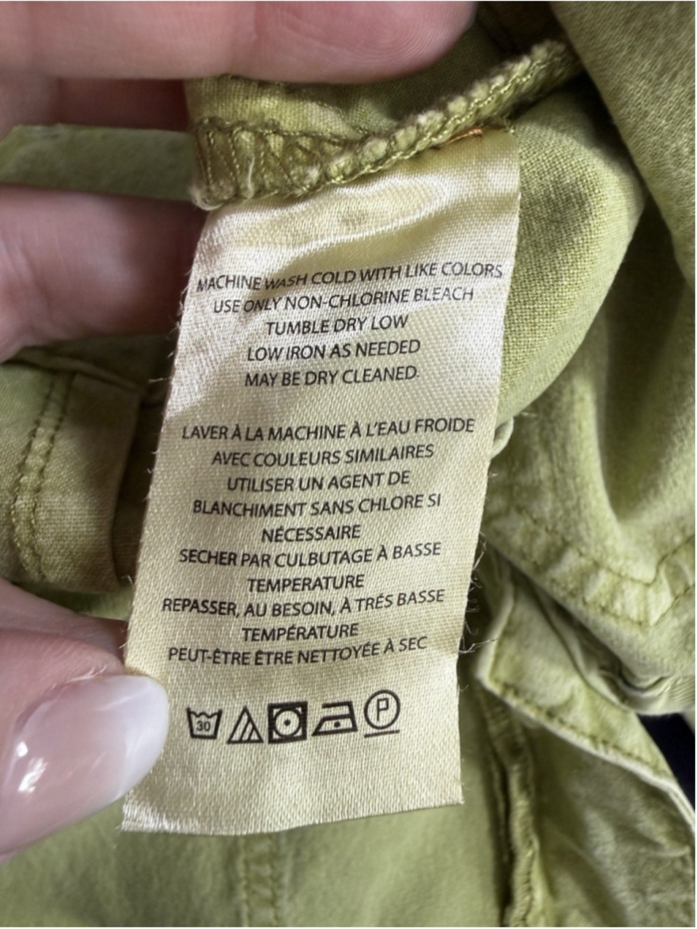ANTHROPOLOGIE PILCRO THE SKIPPER HIGH RISE CROP PATCH POCKET PANTS MOSS Sz 28 - Picture 13 of 14